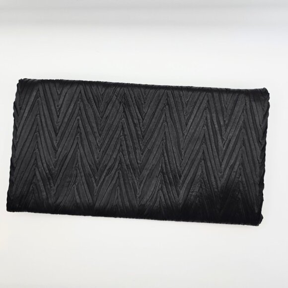 Komarov Textured Fabric Clutch Purse - Black - EUC - Picture 2 of 7